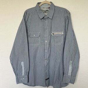 Lions Crest by English Laundry Blue Button Down Shirt Size 2XL